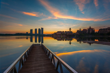Sunrise / sunset at Pullman Lake Putrajaya, Malaysia