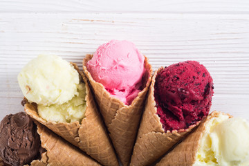 Ice cream waffle cones