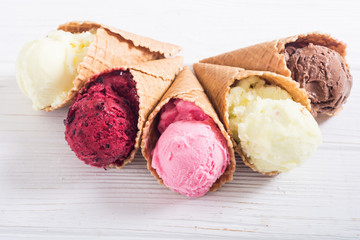 Ice cream waffle cones