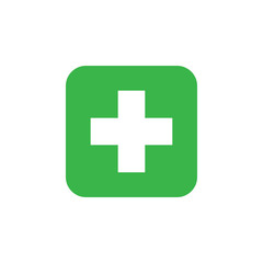 Obraz premium Healthcare cross icon graphic design template vector