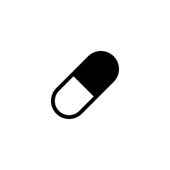 Pill medicine icon graphic design template vector