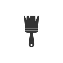 Paint brush icon graphic design template vector