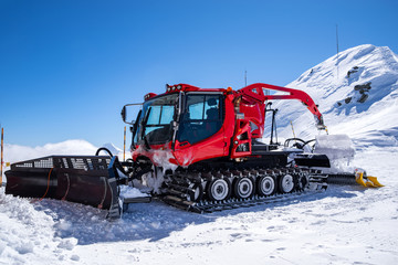 Winter sport European Alps, Pisten Bully, Pistenbully, Snow groomer