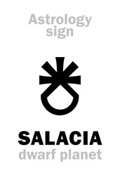 Astrology Alphabet: SALACIA (Amphitrite), dwarf planet (astro/obj.120347). Hieroglyphics character sign (single symbol).