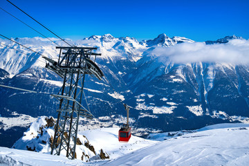 Cable Car at Eggishorn, Aletsch Glacier, Switzerland