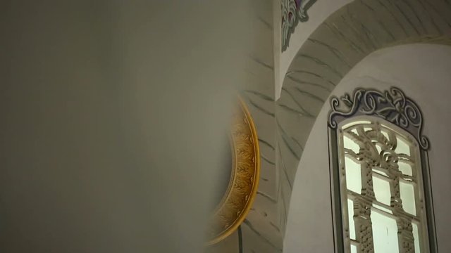 Bursa Ottoman Emir Sultan Mosque Interior Calligraphy Ali