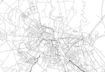 Area map of Delhi, India