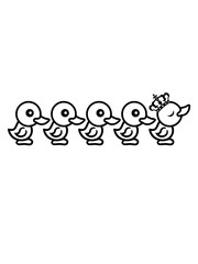 arrogant anführer könig krone königin prinzessin prinz eitel küken viele freunde team crew party chicks huhn baby vogel kleines kind süß niedlich comic cartoon clipart ente design