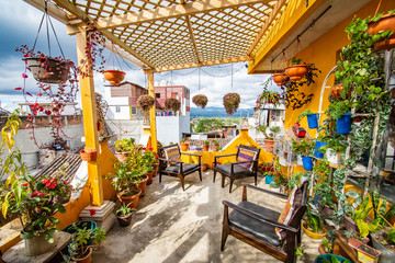 Flowers on Porch