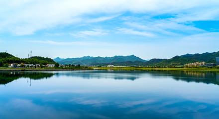 Natural Landscape and Lake Scenery of Qiandao Lake in Hangzhou..