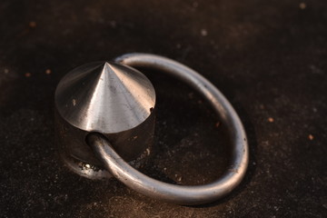 tombstone ring in cemetery