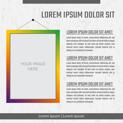 Photo collage in modern style showing Digital Display Advertising.
Flyer design. Business brochure template. Booklet for education, advertisement, presentation, magazine pag.
Eps10 vector.