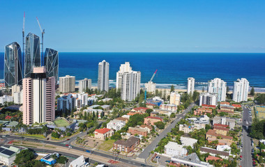 City of Surfers Paradise aerial view