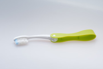 Green little  toothbrush