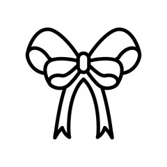 bow ribbon isolated icon