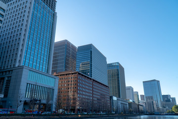 Fototapeta premium 東京の高層ビル群（ビジネス）