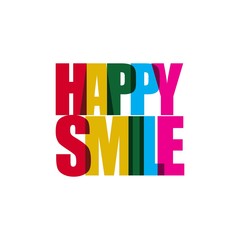 Happy Smile Vector Template Design Illustration