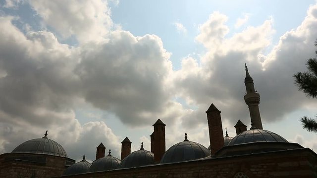 Istanbul Ottoman Gazi Ahmet Pasa Mosque Domes Timelapse