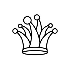 hat jester isolated icon