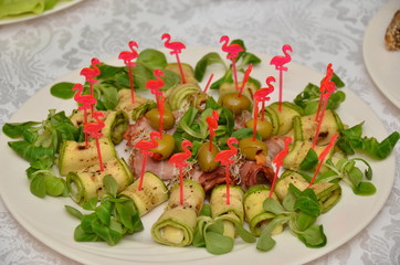 fresh christening appetizer