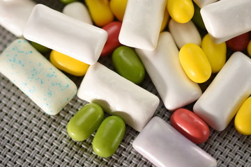 Chewing or bubble gum,pills