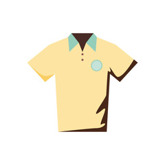 uniform shirt for golf isolated icon