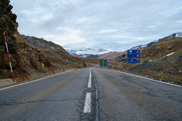 High mountain road