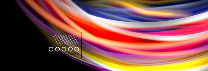 Fluid liquid wave pattern