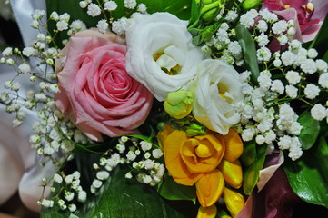 Vintage floral wedding bouquet