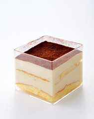 Design beautiful little cake on a white background