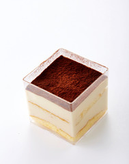 Design beautiful little cake on a white background