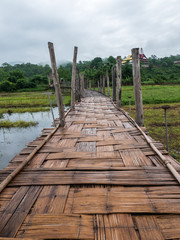 Obraz premium Su Tong Pae Bridge, landmark in Thailand