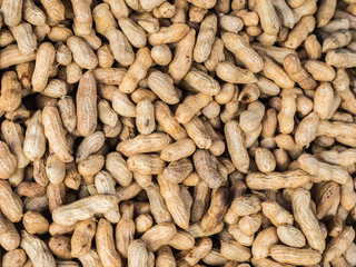 Boiled peanuts in local market
