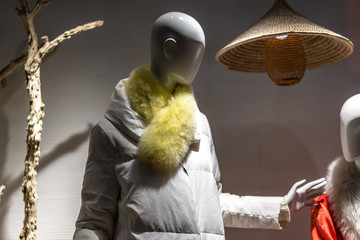 clothes in shopping mall