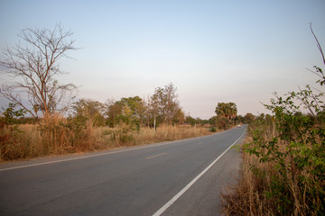Natural scenery,road 