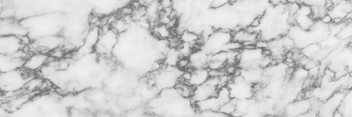 panoramic white background from marble stone texture for design - 244148117