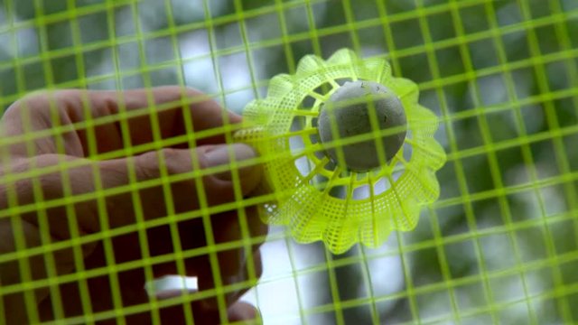 sports game badminton, racket and valan