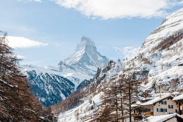 Zermatt, Matterhorn, Dorf, Wallis, Mattertal, Juri, Zmutt, Alpen, Winter, Wintersport, Schweiz
