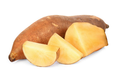 smallanthus sonchifolius (yacon),snow lotus isolated on white background