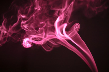 Red Abstract Smoke