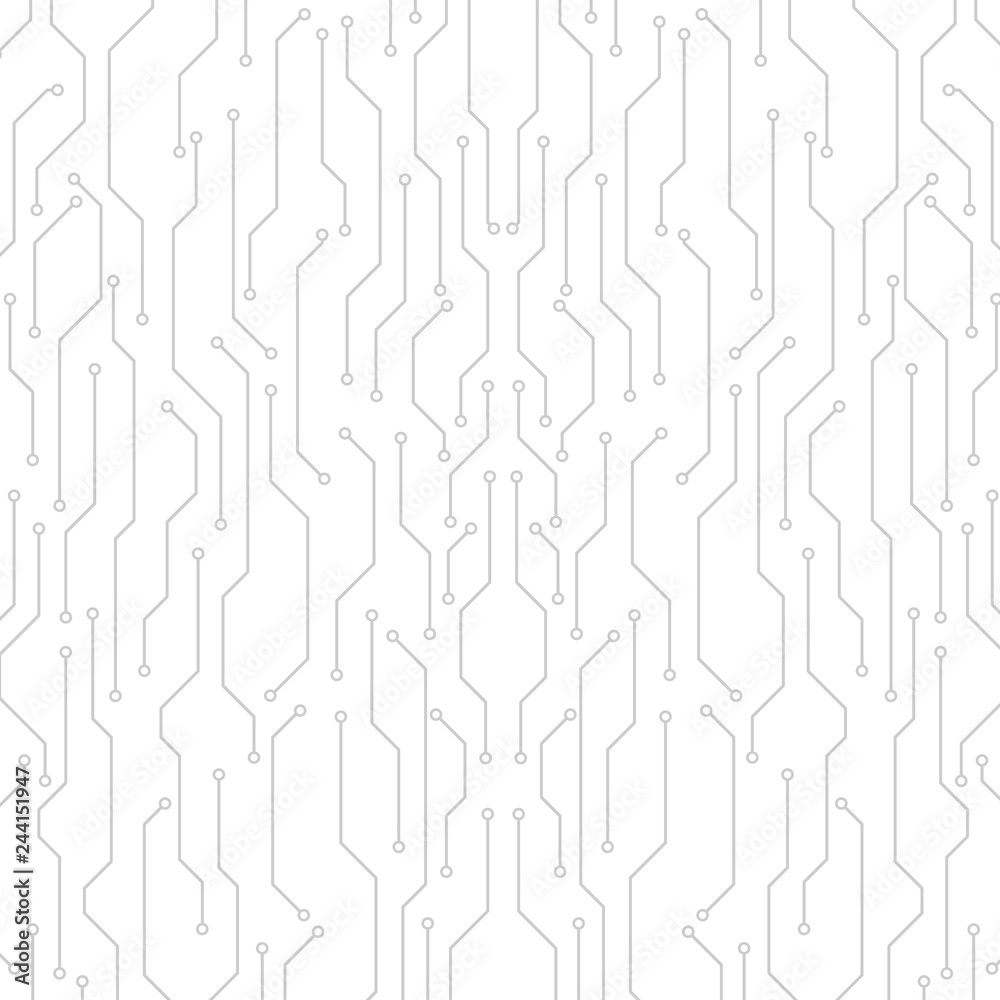 Aufkleber Circuit board futuristic trace processor unit texture illustration design. Electronic line communication technology system background.