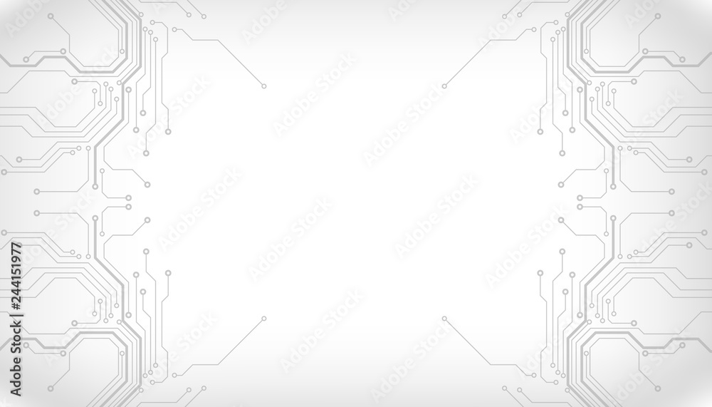 Poster Circuit board futuristic trace processor unit texture illustration design. Electronic line communication technology system background.