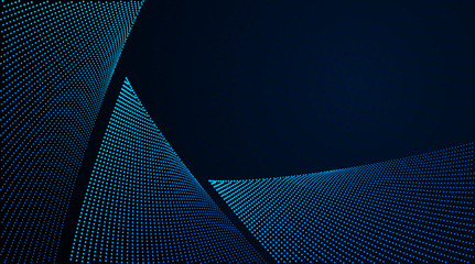 Abstract background with blue dots.