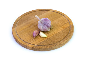 Cutting board garlic