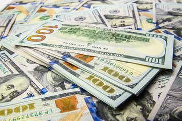 business dollar money on white background