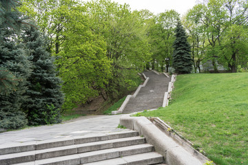  Kiev. Ukraine. In the park. Early spring. Morning