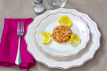 tartare de saumon