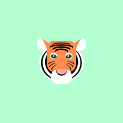 muzzle tiger simple icon