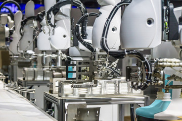 Fototapeta premium robot arm in factory