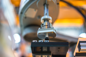 robot arm in factory